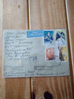 Ussr(2) 1965 Reg Cover To Argentina Yv2536 Pasteur.yv 2899/901 Mount .kotma.mordovia.2*yv 2906.crown..e7 Reg Pos. - Cartas & Documentos