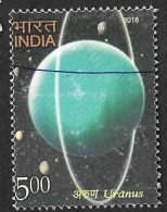 India 2018 The Solar System, Space, Science, Uranus, Astroid Ring,Moon, Used PEN Cancelled (**) Inde Indien - Usados