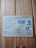 Ussr(2) 1965 Reg Cover To Argentina Yv2903galileo.yv 2896 Berrie .ll R Cover 1964.yv 2839/41 Cotton& Plants E7 Reg Pos. - Cartas & Documentos