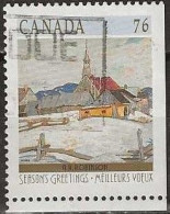 CANADA 1989 Christmas. Paintings Of Winter Landscapes - 76c. - Ste. Agnes (A. H. Robinson) FU - Gebruikt