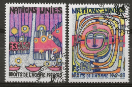 NATIONS-UNIES - GENEVE: Obl., N° YT 117 Et 118, TB - Used Stamps