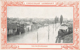 Issy Les Moulineaux * Les Inondations Et Vue De La Commune * Crue Catastrophe * Pub Publicité Chocolat LOMBART - Issy Les Moulineaux