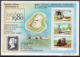 Nauru 1980 The 10th Anniversary Of Nauru Phosphate Corporation And International Stamp Exhibtion In Unmounted Mint. - Nauru
