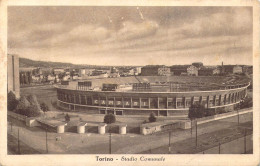 24168 " TORINO-STADIO COMUNALE " PANORAMA-PUBBLICITA' CAMPARIVERA FOTO-CART. SPED.1951 - Stades & Structures Sportives