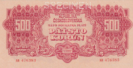 Czechoslovakia 500 Korun, P-49  1944  UNC  SPECIMEN - Cecoslovacchia