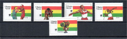 Ghana 1988 Set Olympic/Sports Stamps (Michel 1205/09) MNH - Ghana (1957-...)