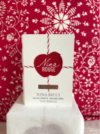 Nina Ricci - Nina Rouge, échantillon - Perfume Samples (testers)