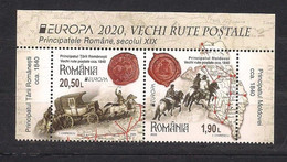 Roumanie Romania 2020 Micheln° 7692-7693 *** MNH Cept Anciens Routes Postales Chevaux Horses Paarden - 2020