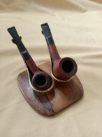 Holder For A Pair Of Pipes - Poggiapipe