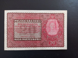 Billet Pologne 20  Zloty 1919 - Pologne