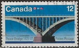 CANADA 1977 50th Anniversary Of Opening Of Peace Bridge - 12c. - Peace Bridge, Niagara River FU - Oblitérés