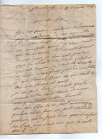 VP22.453 - 1841 - Lettre De M. DELANGLE Canonnier Au 11 ème Rgt D'Artillerie à STRASBOURG Pour Son Frère à OZOLLES - Documentos