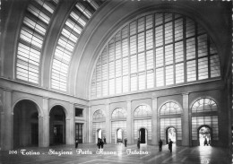 24175 " TORINO-STAZIONE PORTA NUOVA-INTERNO " ANIMATA -VERA FOTO-CART. SPED.1951 - Stazione Porta Nuova