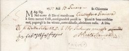 Österreich 1757 Fuhrmannsbrief Des Spediteurs Nicola Stampa Aus Chiavenna - ...-1850 Prephilately