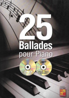 25 Ballades Pour Piano De Frédéric Dautigny. Livre 21 X 29,7 De 60 Pages.et 2 CD. Etat Neuf. Envoi Gratuit. - Insegnamento