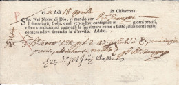 Österreich 1750 Fuhrmannsbrief Des Spediteurs Giov. Bat. Stampa Aus Chiavenna - ...-1850 Prephilately