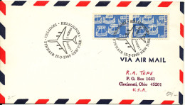 Finland Cover First Finnair Flight Helsinki To New York 15-5-1969 - Covers & Documents