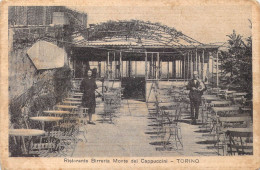 24180 " RISTORANTE BIRRERIA MONTE DEI CAPPUCCINI-TORINO " ANIMATA-VERA FOTO-CART. SPED.1929 - Bar, Alberghi & Ristoranti