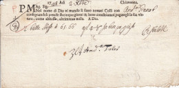 Österreich 1748 Fuhrmannsbrief Des Spediteurs Pestalozzi Aus Chiavenna - ...-1850 Vorphilatelie