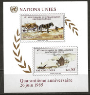 NATIONS-UNIES GENEVE: **, BF N° YT 3, TB - Blocks & Kleinbögen