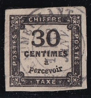 France Taxe N°6 - Oblitéré - Petite Fente Sinon TB - 1859-1959 Afgestempeld
