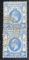 Hong Kong 1921 Yv.nr.123 In Paar  Used - Gebruikt