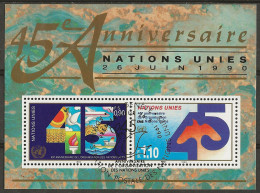 NATIONS-UNIES GENEVE: Obl., BF N° YT 6, Obl. PJ, TB - Blocks & Sheetlets