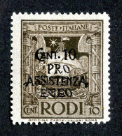 1313 Wx Italy 1943 Scott # B2 M* Cat.$3.75 (offers Welcome) - Egeo (Rodi)