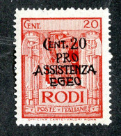 1314 Wx Italy 1943 Scott # B3 M* Cat.$3.75 (offers Welcome) - Ägäis (Rodi)