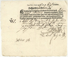 Lindau 1756 Früher Fuhrmannsbrief Nach Chur Zwei Fässel Blech - Historische Documenten
