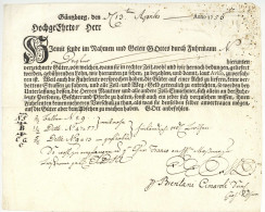 Günzburg 1756 Früher Fuhrmannsbrief Nach Lindau Bodensee - Historical Documents