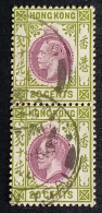 Hong Kong 1921 Yv.nr.124 In Paar Used - Gebruikt