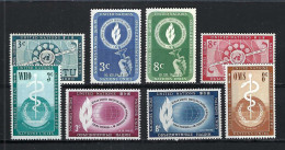 NATIONS UNIES (N.Y.) 1955-56: Séries Complètes Y&T 38-43,46-47 Neufs** - Unused Stamps