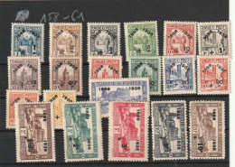 TUNISIE - Poste - Série 185 A 204  Avec Charnières  Propres, Demi Charniére - Unused Stamps