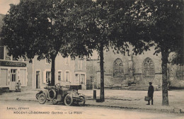 Nogent Le Bernard * La Place De L'église * Automobile Voiture Ancienne * Commerce Magasin CORDIER - Other & Unclassified