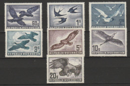 Österreich 1950-1953 Vögel Michel 955-956, 968 & 984-987 Postfrisch - Neufs