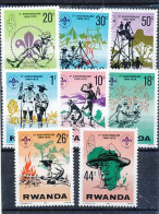 TIMBRE STAMP ZEGEL RWANDA SERIE BOYS-SCOUT SCOUTISME 851-858  XX - Ungebraucht