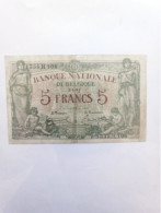 Billet Belgique 5 Francs 1921 - Andere & Zonder Classificatie