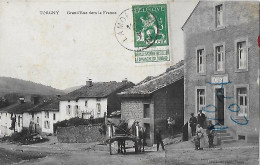 Julot1939 .... TORGNY . ROUVROY . VIRTON ..-- Rue Vers La FRANCE . CHARRETTE CAFE . 191? Vers Le PERREUX .SUPERBE Et RAR - Rouvroy