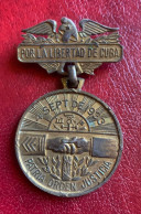 Cuba Medalla Regimen Batista 1933 - Autres & Non Classés