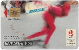 France - 0217 - Bose - Patinage De Vitesse, Solaic, 12.1991, 50Units, 111.000ex, Used - 1991