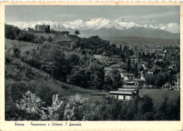 24191 " TORINO-PANORAMA E COLONIA 3 GENNAIO "-VERA FOTO-CART. NON SPED. - Mehransichten, Panoramakarten