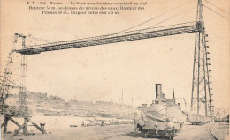 Rouen * Train Locomotive Machine Ligne Chemin De Fer Seine Maritime , Le Pont Transbordeur - Rouen