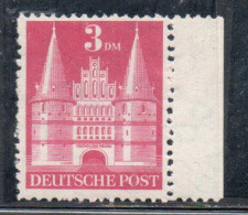 GERMANY GERMANY 1948 HOISTEN GATE LUBECK 3m MNH - Ungebraucht