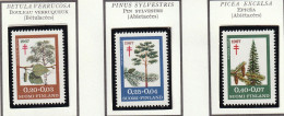 FINLANDE - Arbres, Bouleau, Pin Sylvestre, épicéa, Tuberculose - Y&T N° 593-595 - 1967 - MNH - Neufs