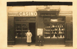 La Mulatière , Près Lyon * Carte Photo * Devanture Ets Economiques Du CASINO Alimentation Cafés Chocolats Liqueurs - Andere & Zonder Classificatie