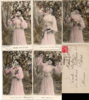 Mae Lot De  5 Cartes Fantaisies Femmes - Sammlungen & Sammellose