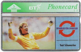 UK - BT - L&G - BTO-031 - Sports Series #2, Toni Schumacher - 324H - 1993, 5U, 5.000ex, Mint - BT Buitenlandse Uitgaven