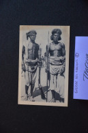 CARTOLINA AFRICA COLONIALI COLONIE ERITREA ASMARA COSTUMI INDIGENI GUERRIERI SOLDATI VG 1931 - Eritrea