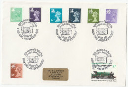 1986 SEVERN TUNNEL JUNCTION Newport COAL TRAIN Anniv EVENT Cover Multi Wales Dragon Stamps Gb Railway Minerals Energy - Brieven En Documenten